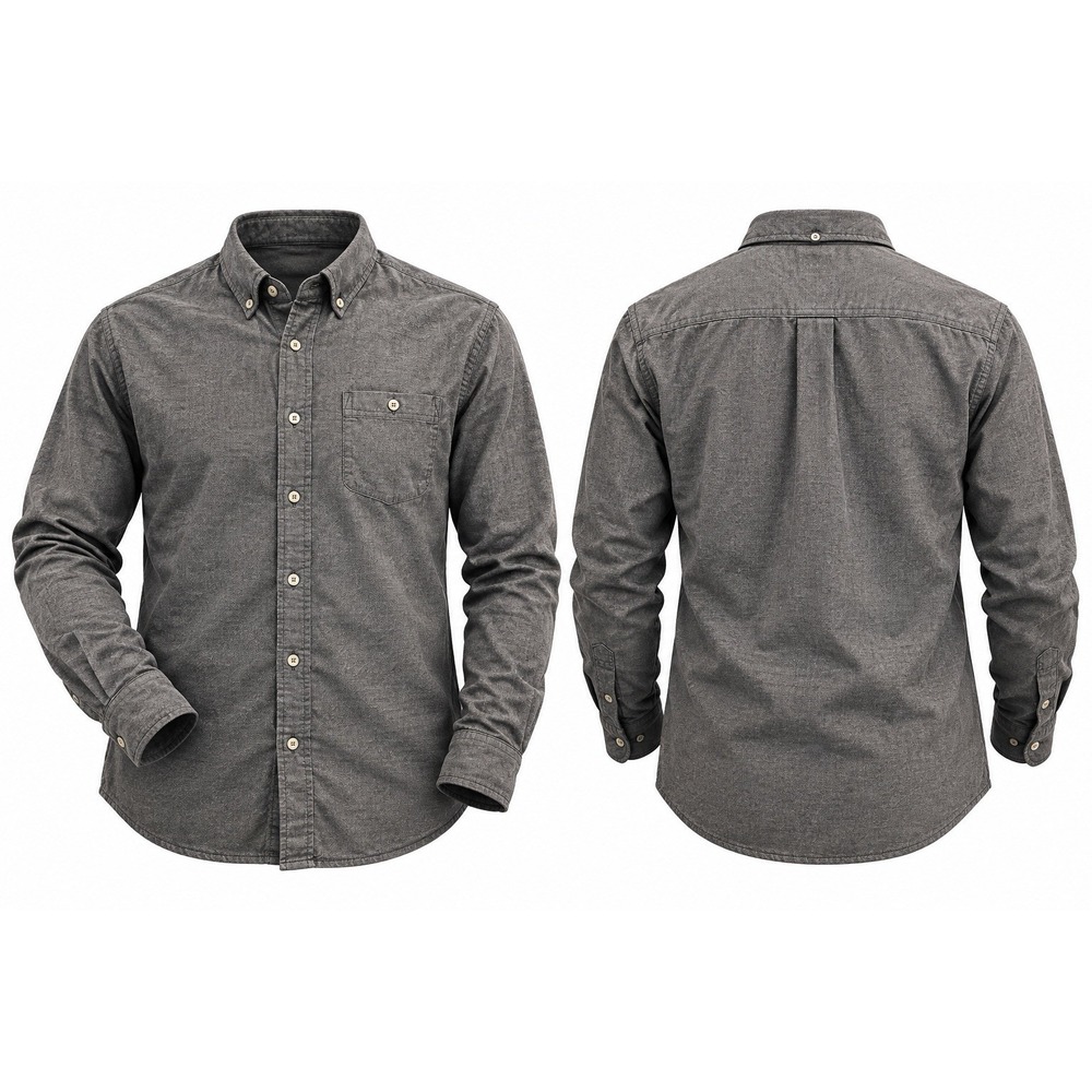 Free Fly Mens Bamboo Flannel Shirt XL Charcoal Gray Long Sleeve Button Down
